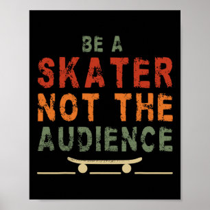 Affiche Conception de planche à roulettes pour skateur S