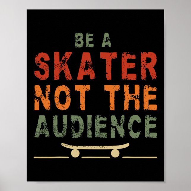 Affiche Conception de planche à roulettes pour skateur S (Devant)