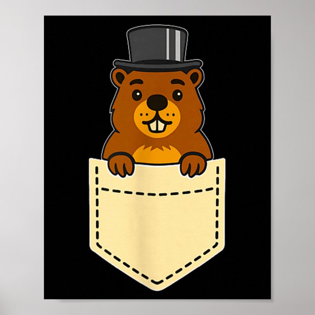 Affiche Conception de poche pour le jour de la marmotte de (Devant)