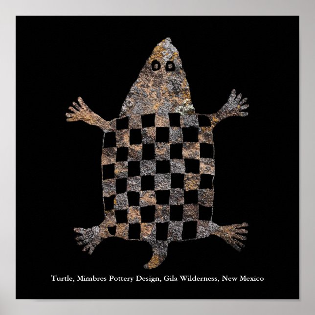 Affiche Conception de poterie Mimbres (Devant)