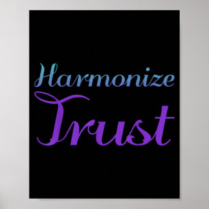 Affiche Conception de prévention de la confiance harmonisé