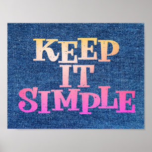 Affiche Conception de rétablissement simple