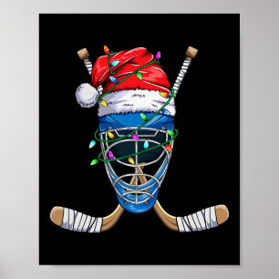 Affiche Conception de sport de Père Noël pour hommes garço