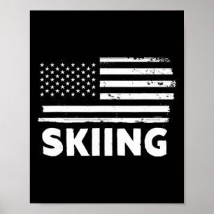 Affiche Conception de sport patriotique de drapeau de la v
