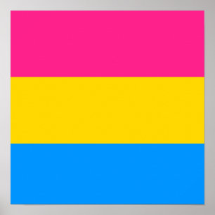 AFFICHE CONCEPTION DE STRIPES DE FIDE PANSEXUELS