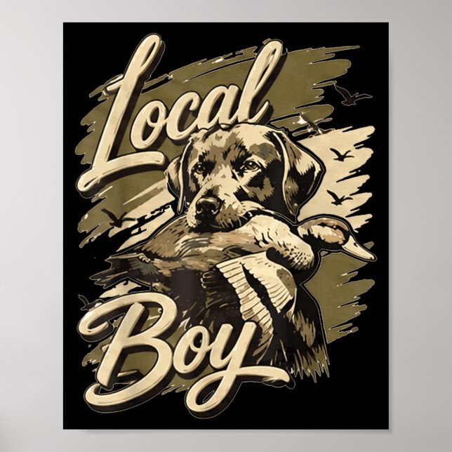 Affiche Conception de style sudiste camouflé pour chasse d (Devant)