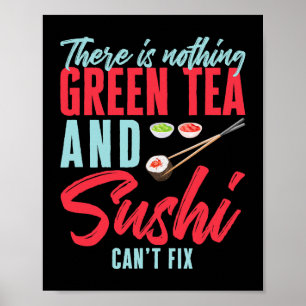 Affiche Conception de sushi pour la nourriture japonaise W