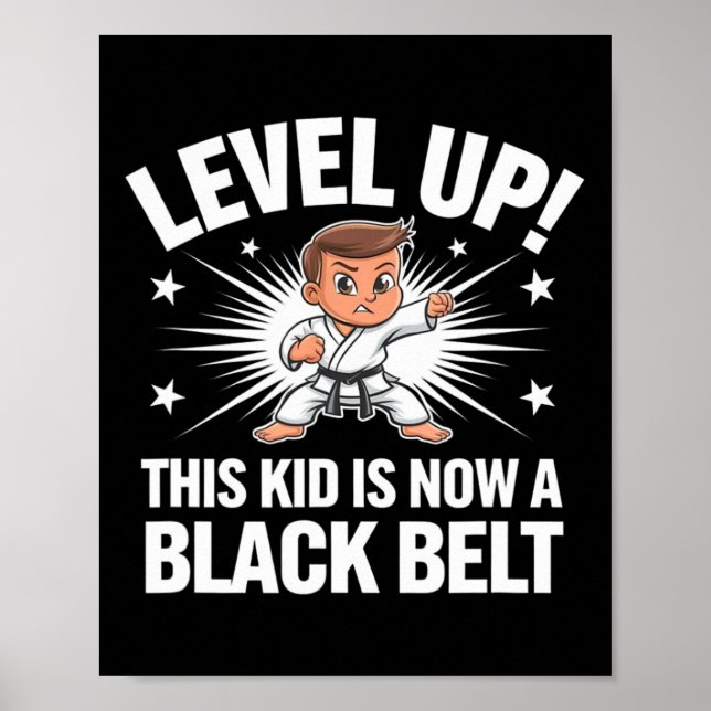 Affiche Conception de T-shirt de récompense de ceinture no (Devant)