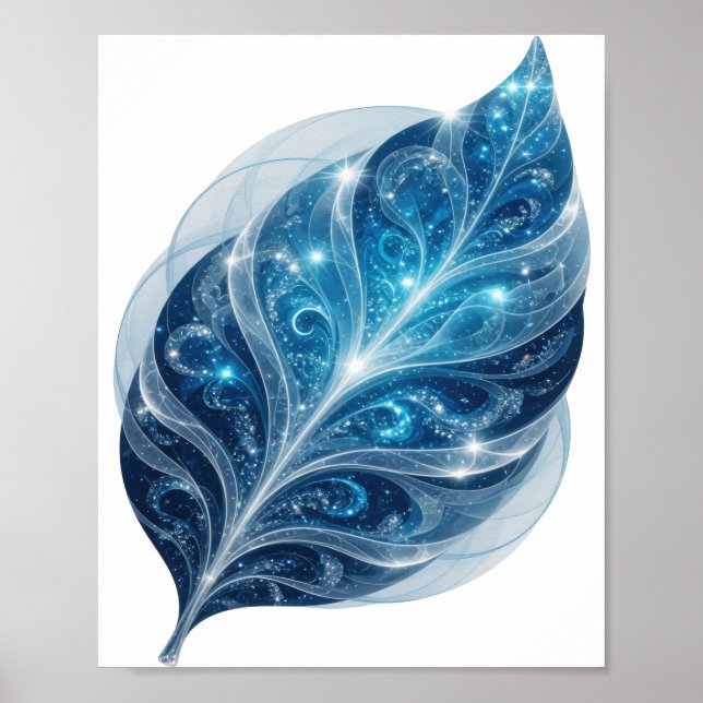 Affiche Conception de texte BLEU GLACE BLEU Snappy (Devant)