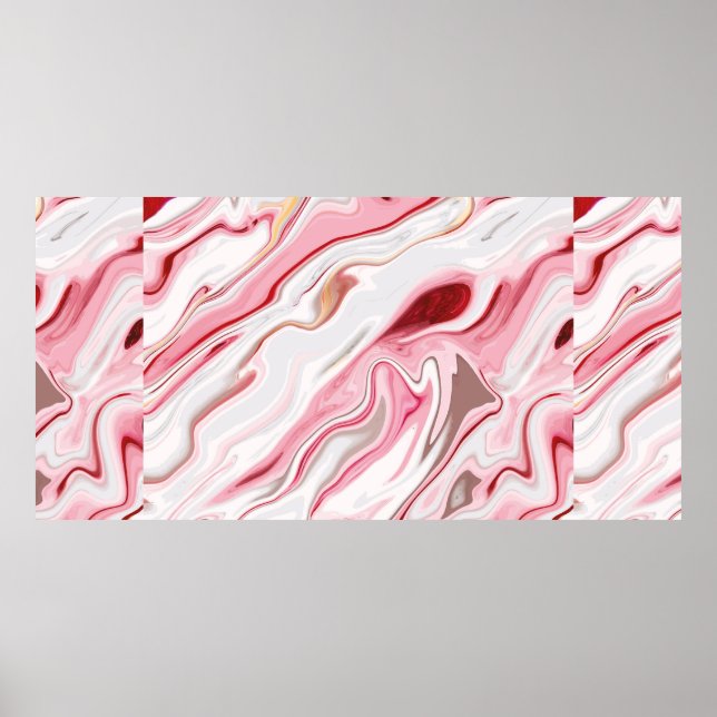 Affiche conception de texture de marbre liquide, su marbré (Devant)