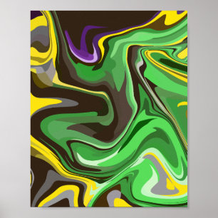 Affiche Conception de tourbillon abstrait vibrant