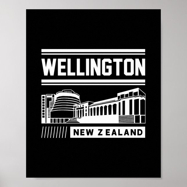 Affiche Conception de typographie moderne à Wellington Nou (Devant)
