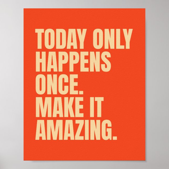 Affiche Conception de typographie motivante Citation rétro (Devant)