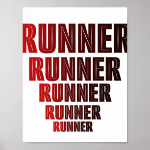 Affiche Conception de typographie Runner