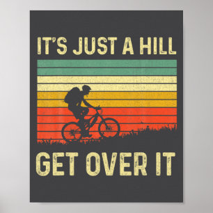 Affiche Conception de vélo de montagne drôle pour hommes f