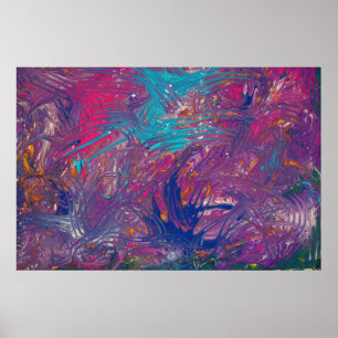 Affiche Conception de vortex des couleurs