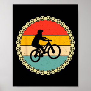 Affiche Conception de VTT pour cycliste amateur de vélo cy