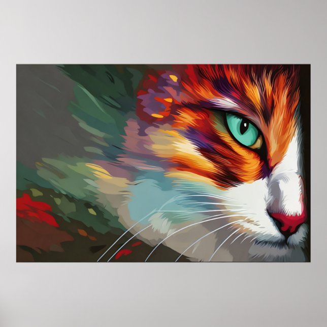 Affiche Conception des yeux de chat (Devant)