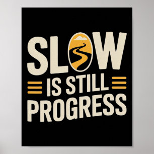 Affiche Conception d'escargot de yoga lent est encore prog