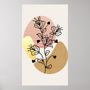 Affiche Conception design tendance moderne