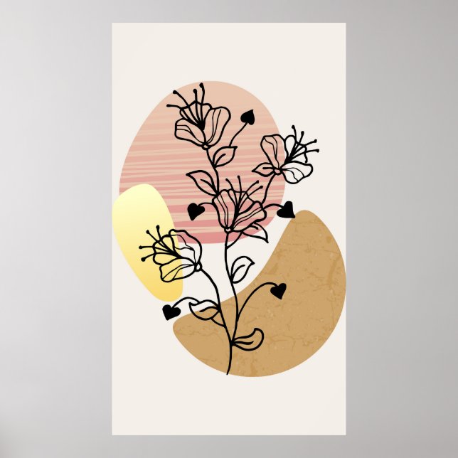 Affiche Conception design tendance moderne  (Devant)