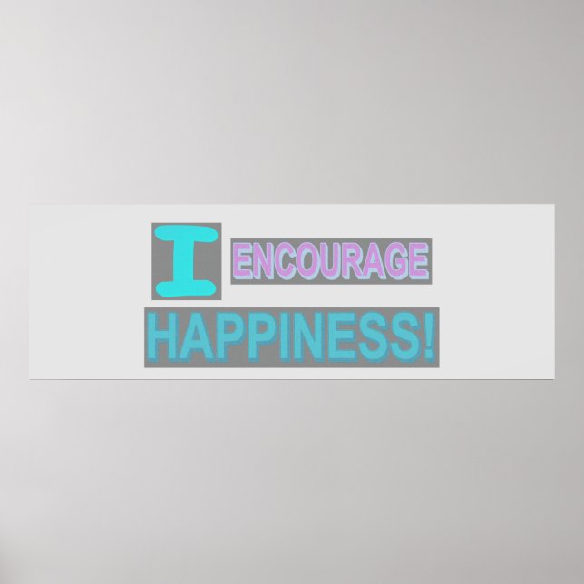 Affiche Conception d'expression mignonne "Encourager le bo (Devant)