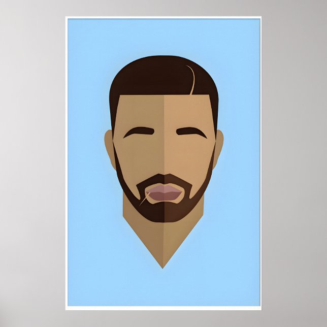 Affiche Conception d'icône originale inspirée du hip-hop c (Devant)