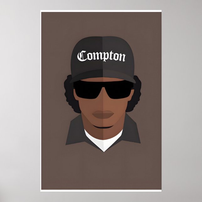Affiche Conception d'icône originale inspirée du Hip Hop d (Devant)