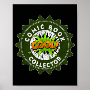 Affiche Conception d'insigne vintage cool collectionneur d