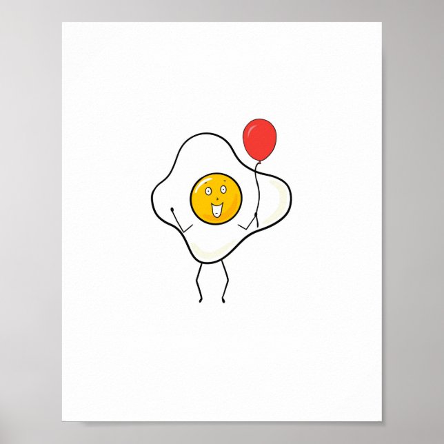 Affiche Conception d'œuf avec ballon, personnaliser, perso (Devant)