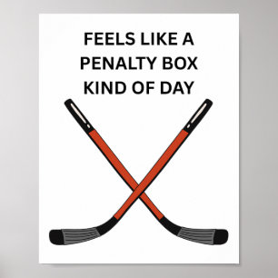 Affiche Conception drôle de hockey. Ça ressemble à une sor