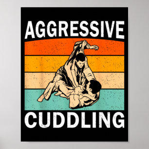 Affiche Conception drôle de Jiu Jitsu Hommes Femmes Enfant