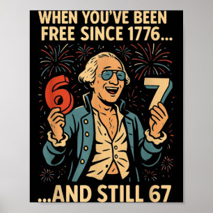 Affiche Conception drôle de mème de George Washington 6-7