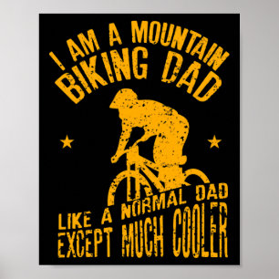 Affiche Conception drôle pour papa de VTT pour hommes