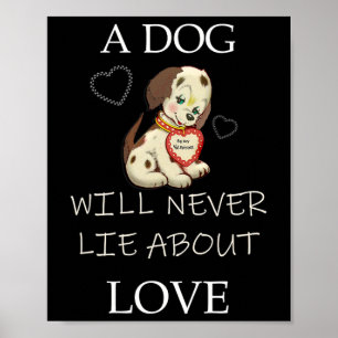 Affiche Conception drôle vintage mères et pères de chien M