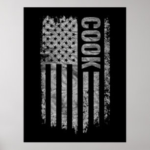 Affiche Conception du drapeau américain en détresse pour c