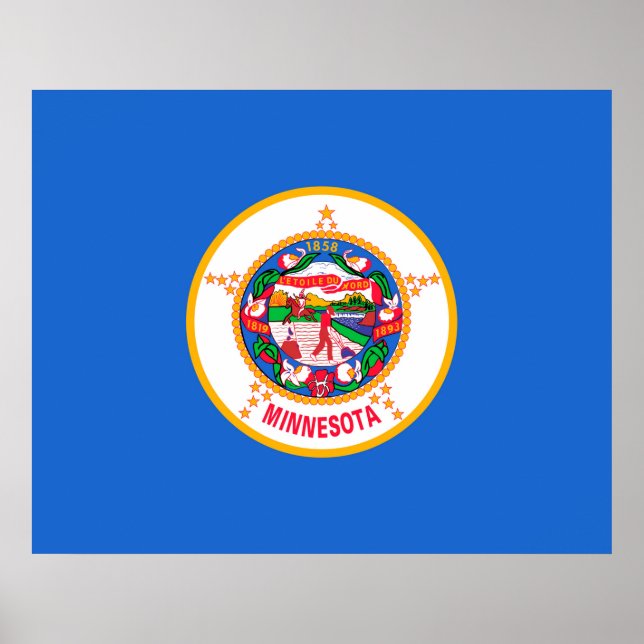 Affiche Conception du drapeau de l'État du Minnesota (Devant)