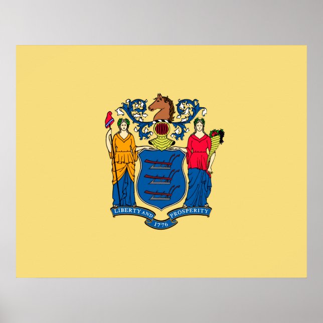 Affiche Conception du drapeau de l'État du New Jersey (Devant)