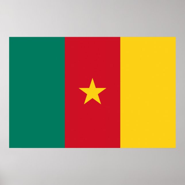 Affiche Conception du drapeau du Cameroun (Devant)