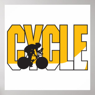 Affiche conception du texte du cycle