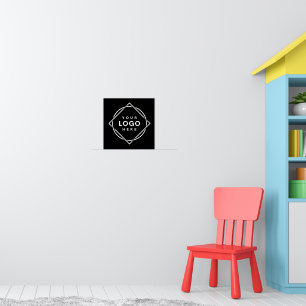 Affiche Conception élégante et épurée de logo avec code QR