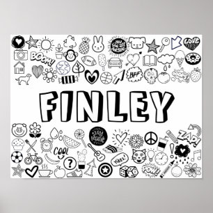 Affiche Conception en ligne "FINLEY"