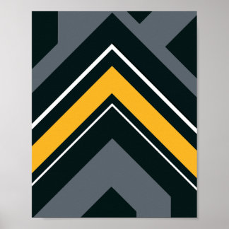 Affiche Conception géométrique Chevron Arrow