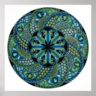 Affiche Conception géométrique mandala