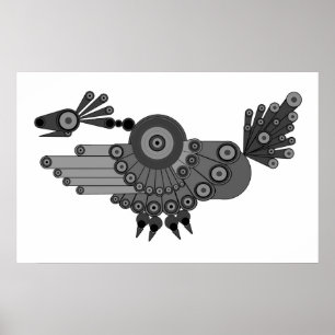 Affiche Conception géométrique Peacock