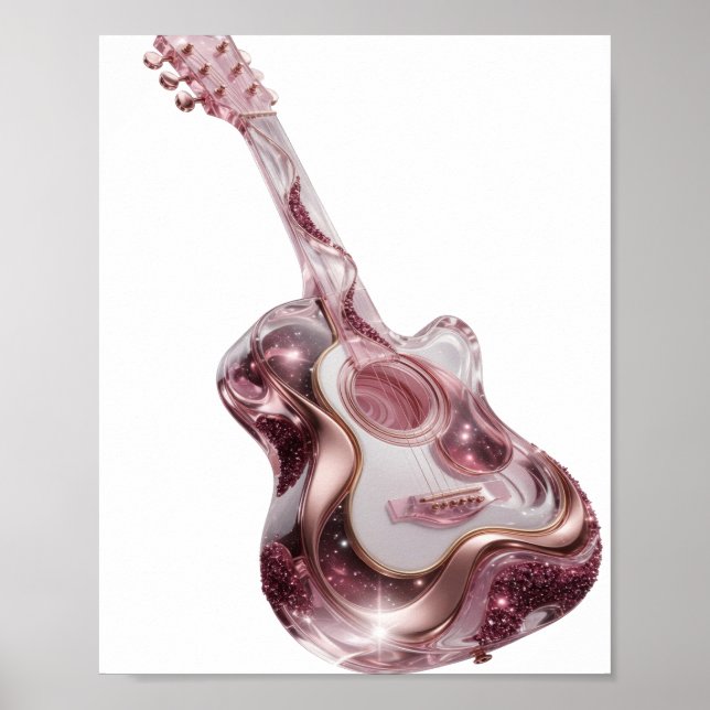 Affiche Conception graphique ART ABSTRAIT Argent Clair (Devant)