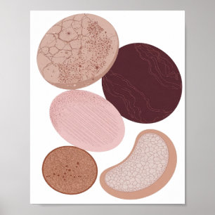 Affiche Conception graphique ART ABSTRAIT gris ATTRAYANT