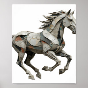 Affiche Conception graphique ART ABSTRAIT Gris Cool