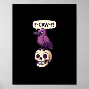 Affiche Conception graphique d'humour d'Halloween crâne de