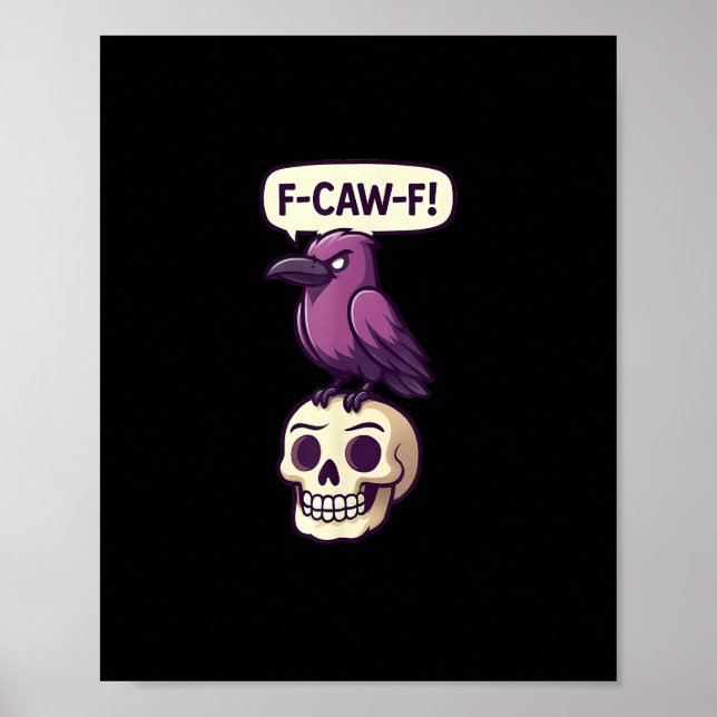Affiche Conception graphique d'humour d'Halloween crâne de (Devant)
